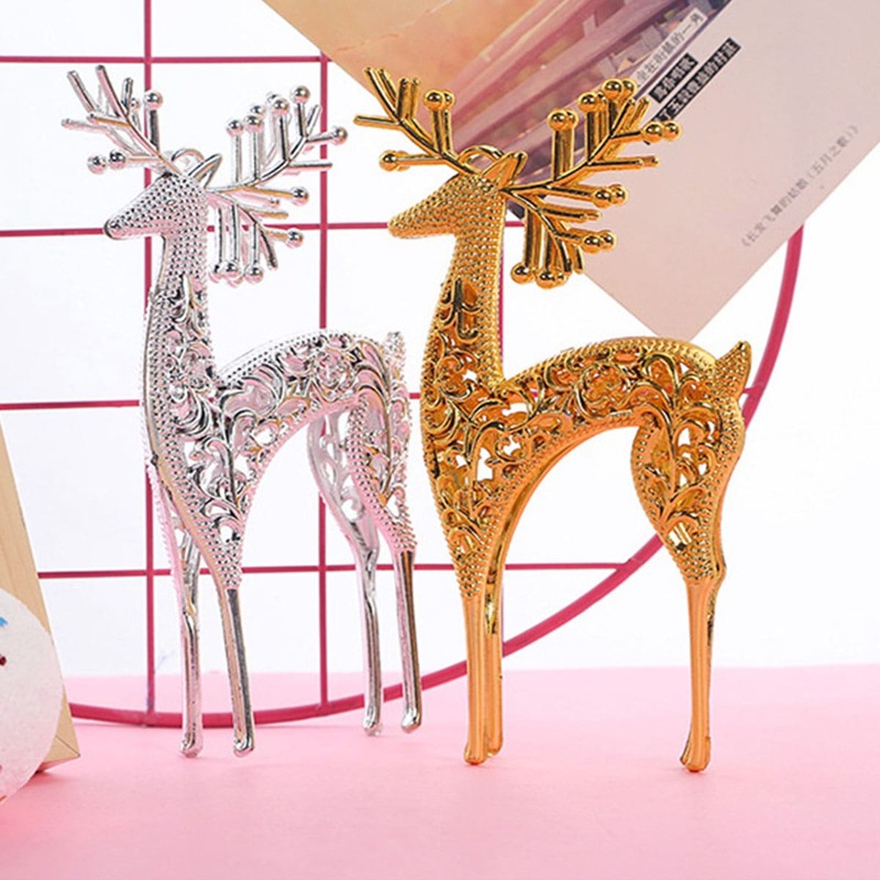 

2pcs Christmas Deer Decorative Pendant, Multicolor