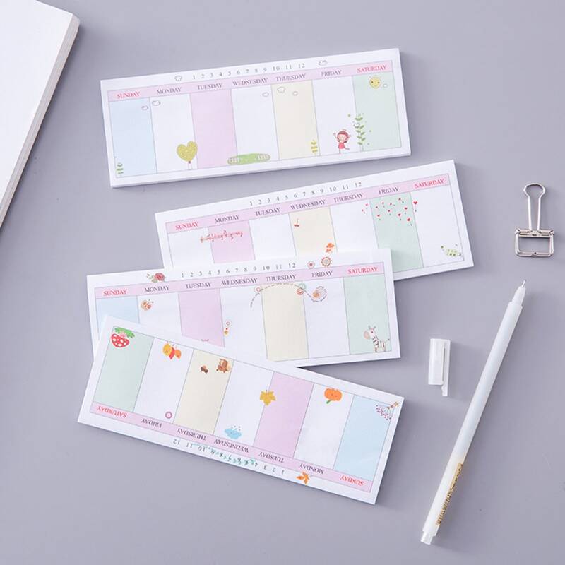 

2pc Cartoon Graphic Random Sticky Note, Multicolor
