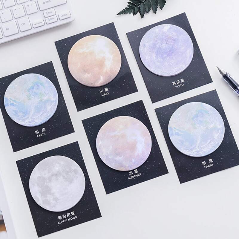 

2pcs Random Planet Sticky Note, Multicolor