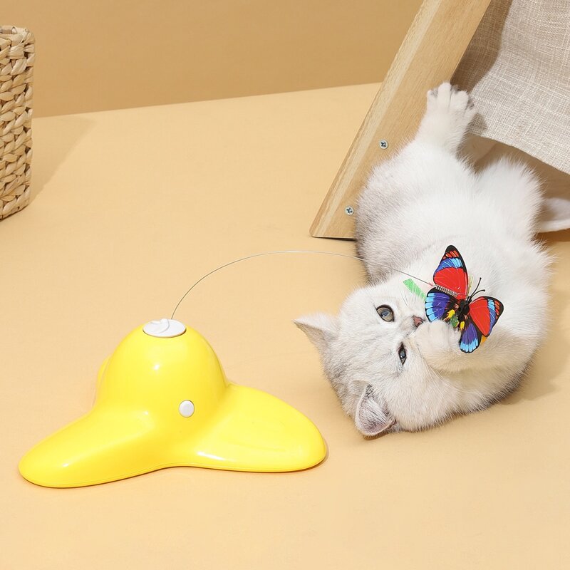 

Electric Flying Butterfly Cat Teaser, Yellow