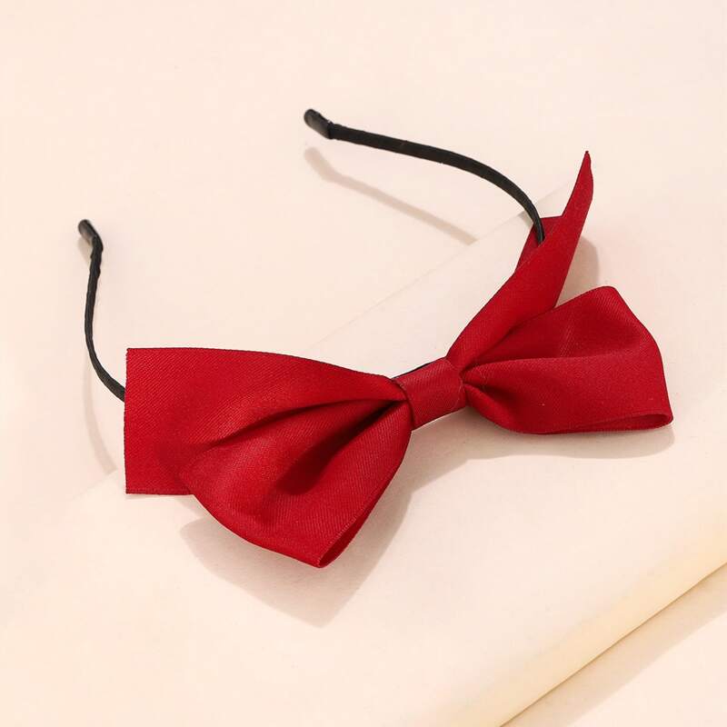 

Bow Hair Hoop, Rose red