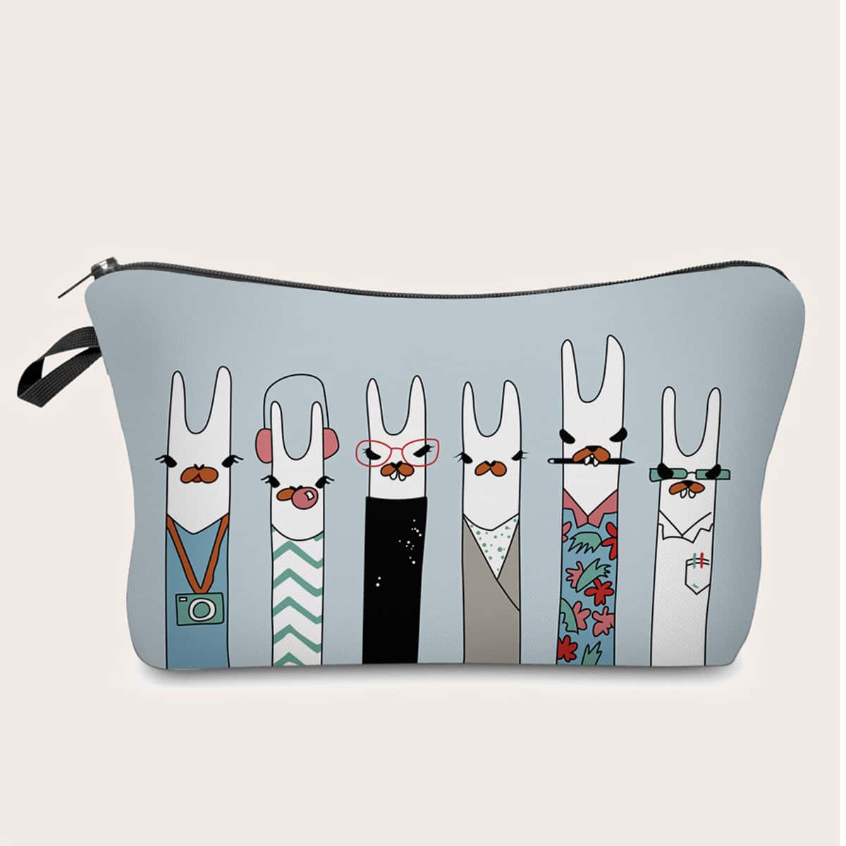 

Cartoon Graphic Makeup Bag, Multicolor