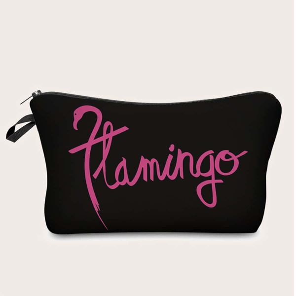 

Letter Graphic Makeup Bag, Multicolor
