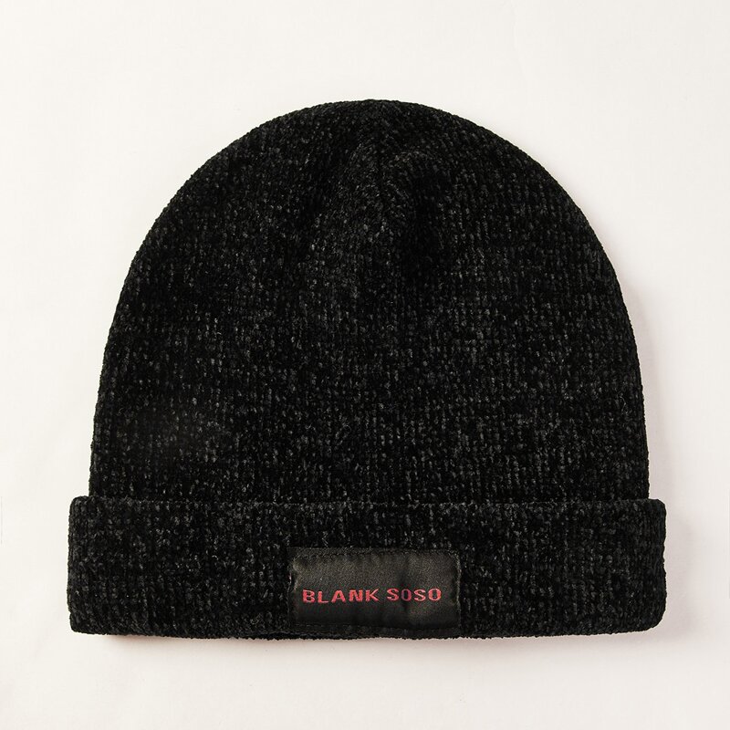 

Letter Knit Beanie, Black
