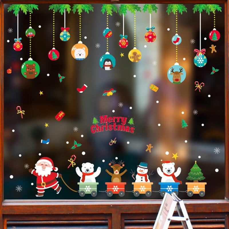 

Christmas Cartoon Graphic Window Sticker, Multicolor