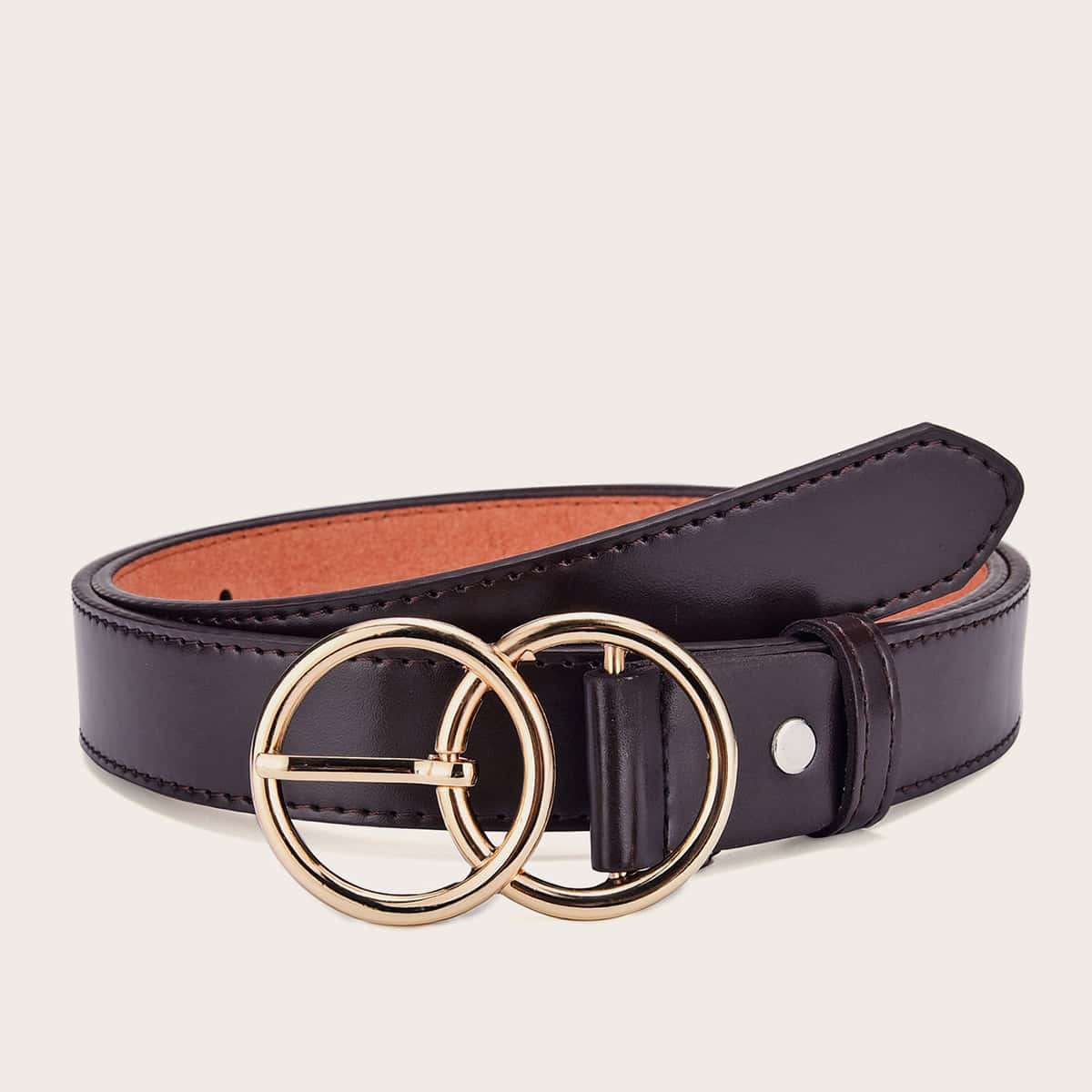 

Ring Buckle Belt, Black