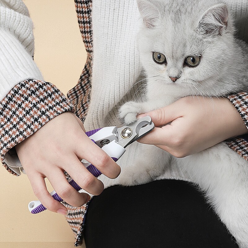 

Colorblock Cat Nail Clipper, Purple