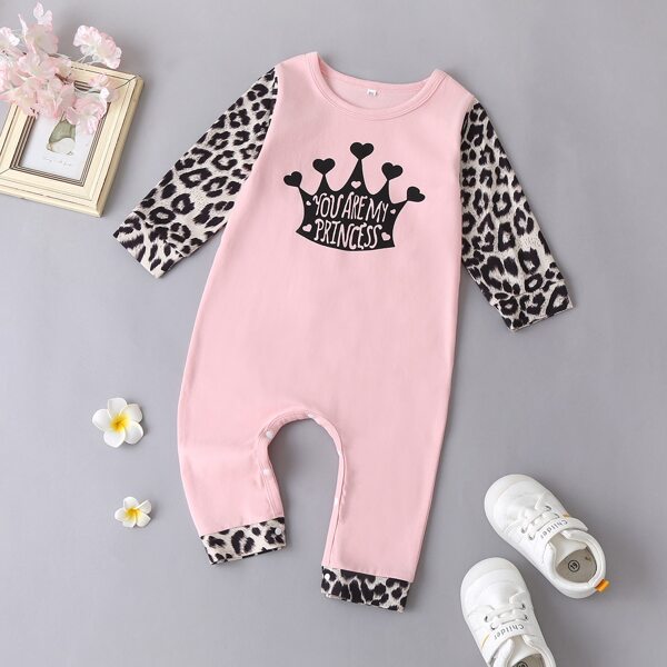 

Лозунг Повседневный комбинезоны для малышей, Нежний розовый