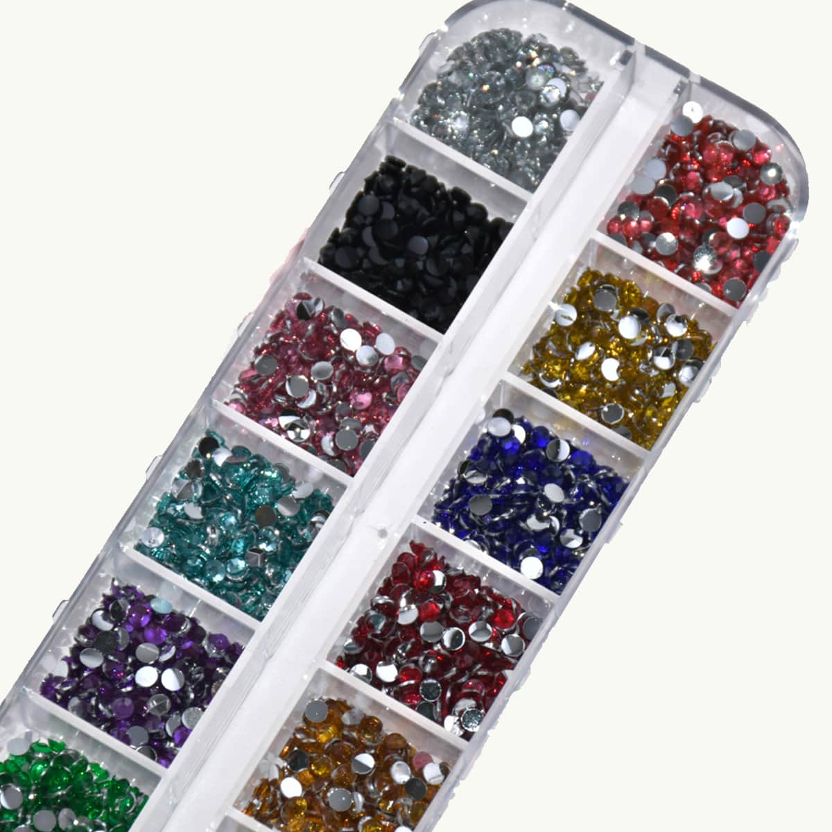 

1box Rhinestone Nail Art Decoration, Multicolor