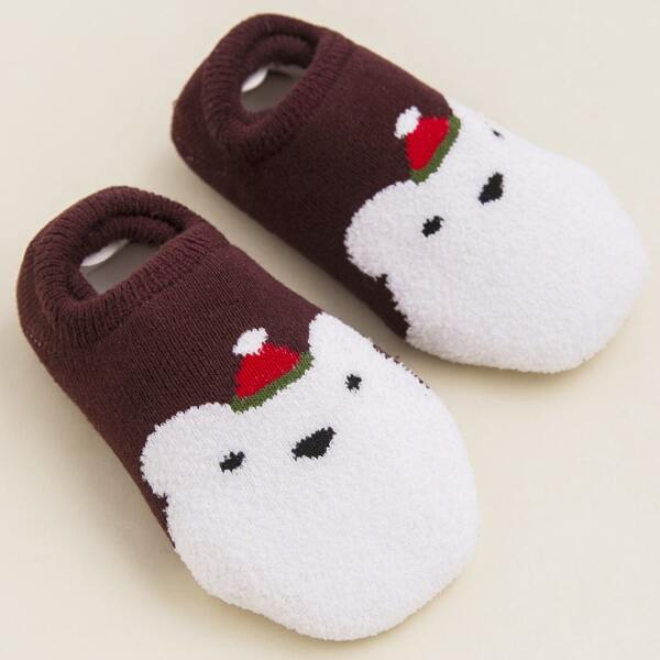

Baby Christmas Cartoon Graphic Socks, Multicolor