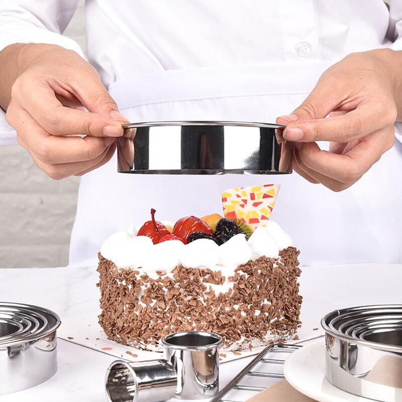 

14pcs Cake Ring Mold Set, Silver