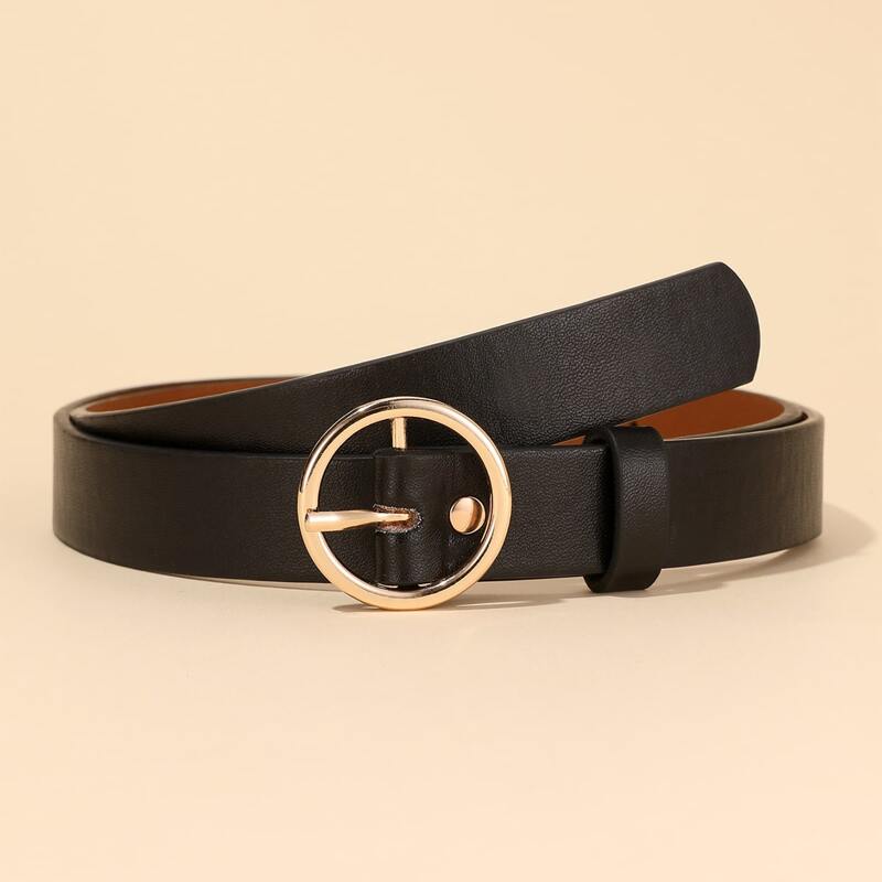 

Ring Buckle Belt, Black