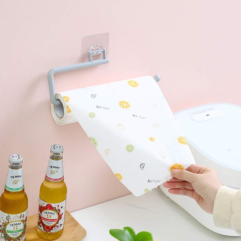 

1pc Kitchen Roll Paper Storage Rack, Multicolor