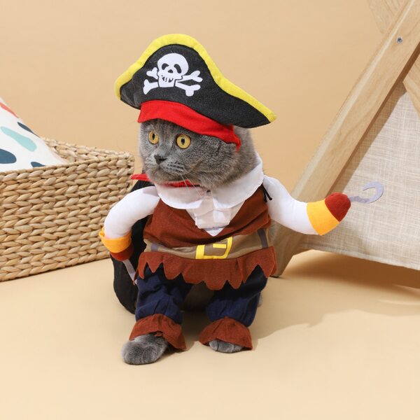 

Pirate Design Cat Costume, Multicolor