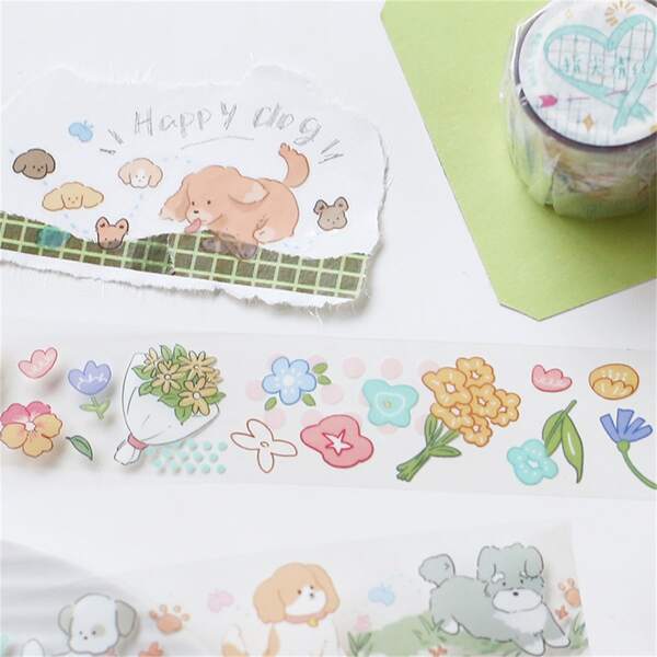 

1roll Cartoon Graphic Random Tape, Multicolor