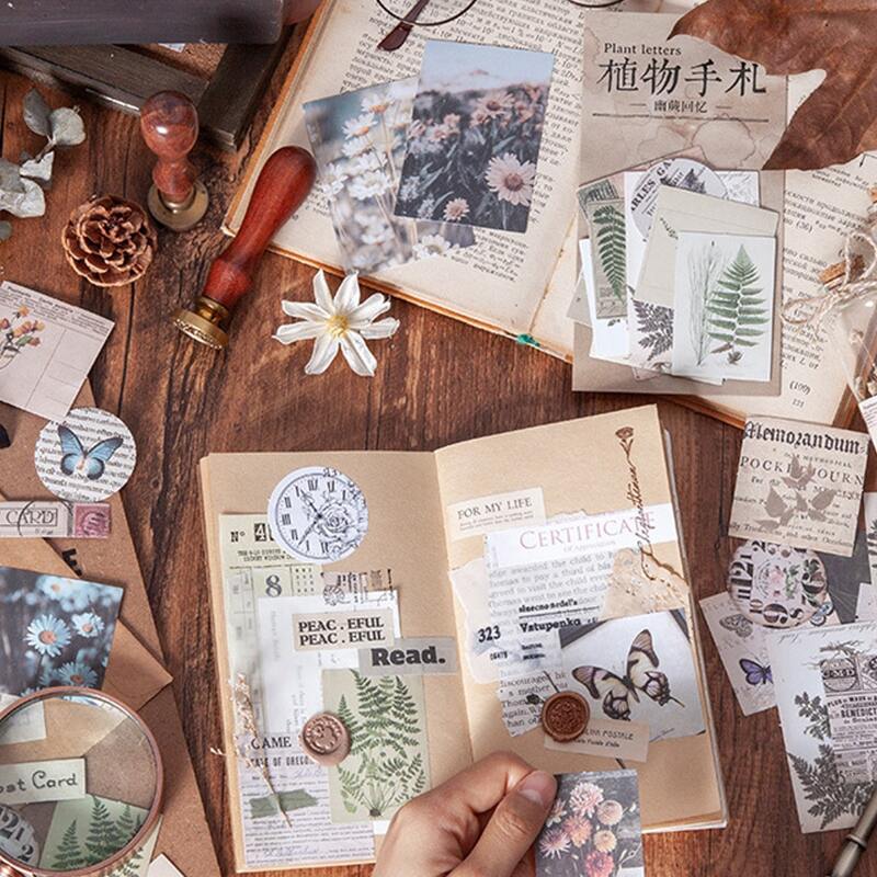 

20sheets Flower Print Random Material Paper, Multicolor