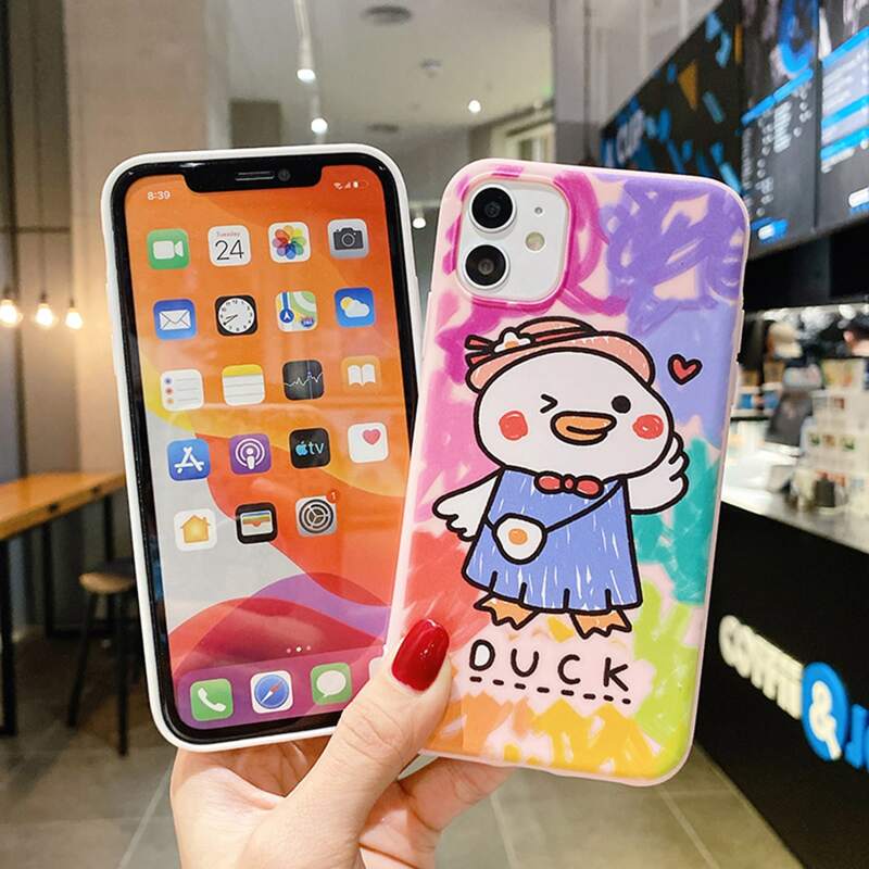 

Cartoon Duck iPhone Case, Multicolor