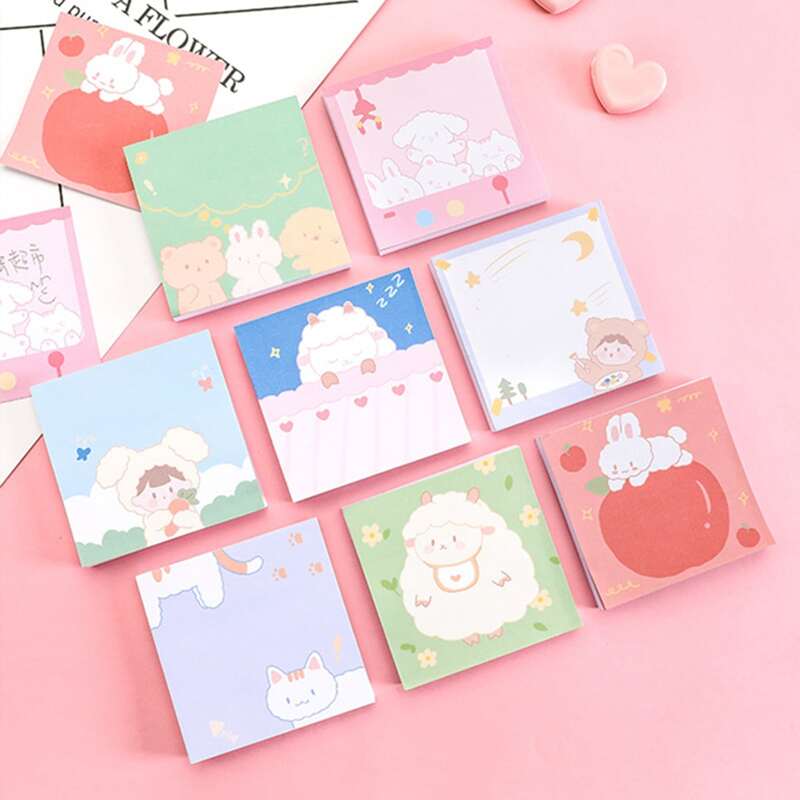 

1pc Cartoon Graphic Random Sticky Note, Multicolor