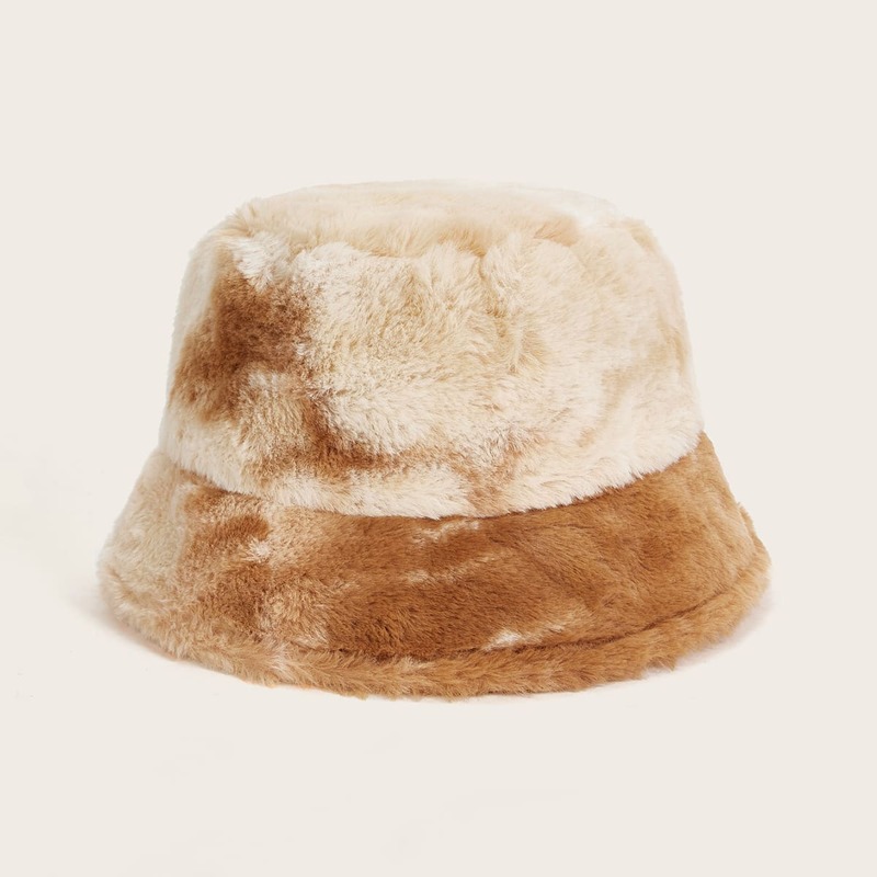 

Tie Dye Fluffy Bucket Hat, Multicolor