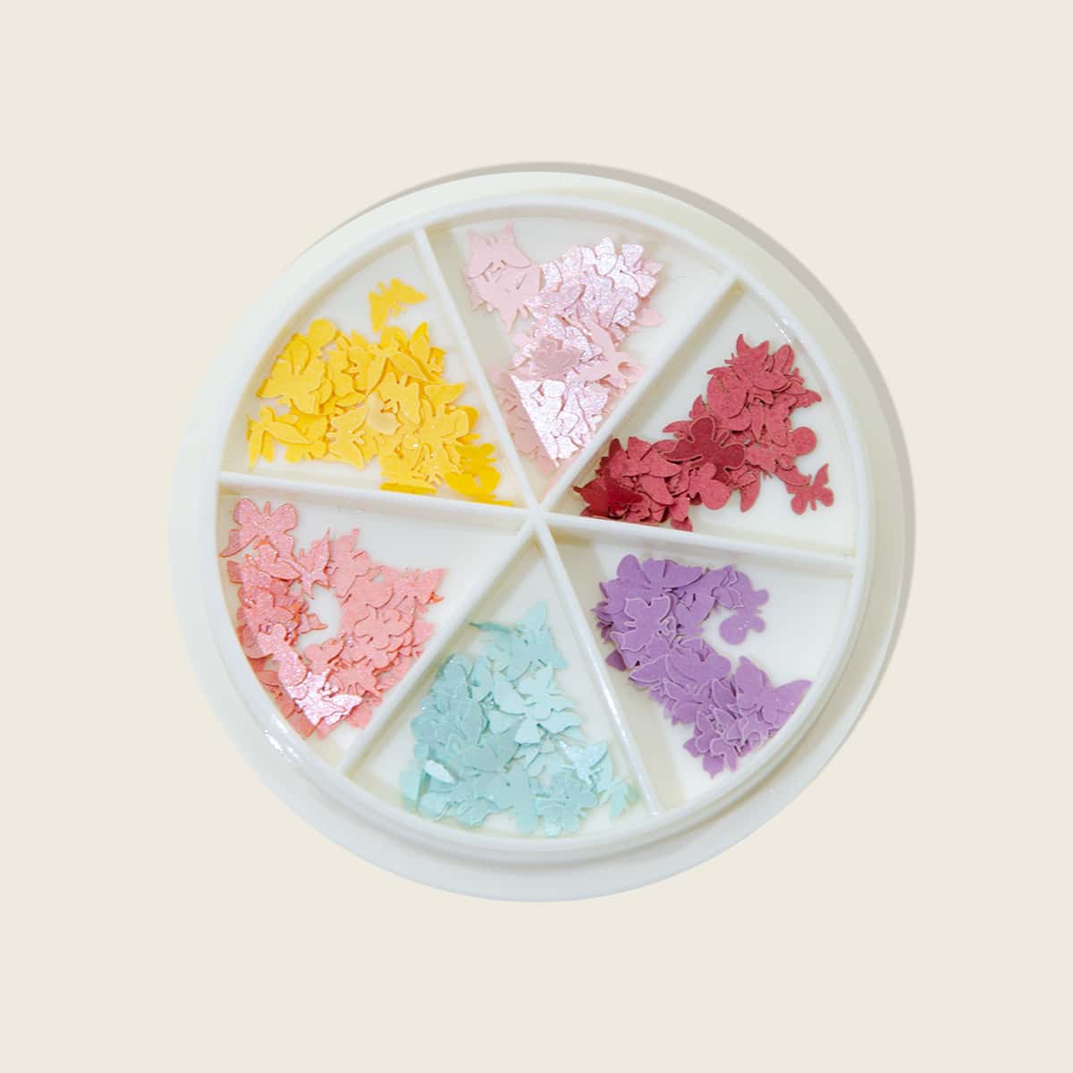 

1box Butterfly Shaped Nail Art Decoration, Multicolor
