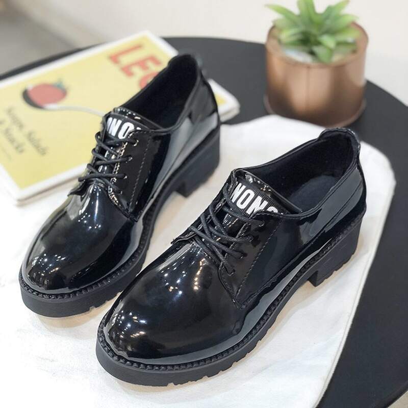 

Letter Lace-up Front Wedges, Black