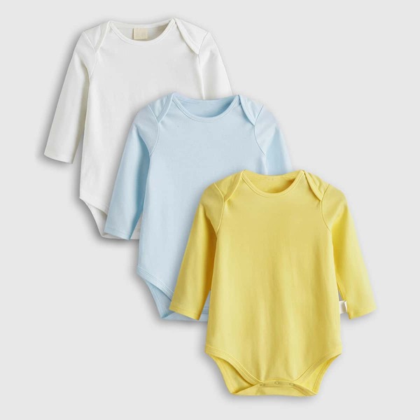 

Baby Unisex 3 Pack 100% Cotton Bodysuit, Multicolor