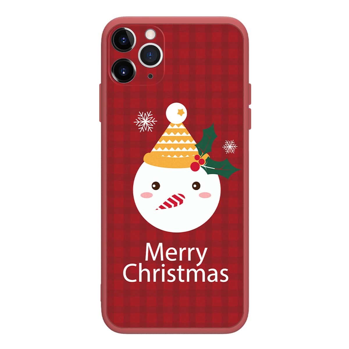 

Christmas Snowman iPhone Case, Red