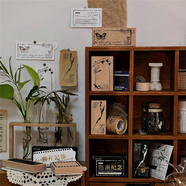 

1pc Random Wooden Stamp, Multicolor