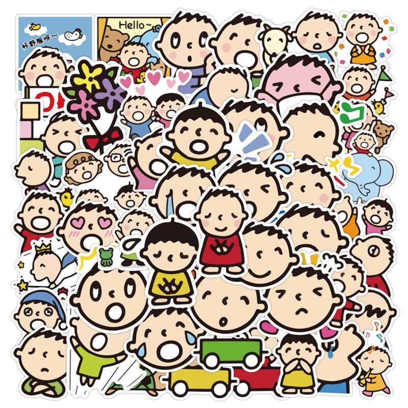 

50pcs Cartoon Baby Sticker, Multicolor