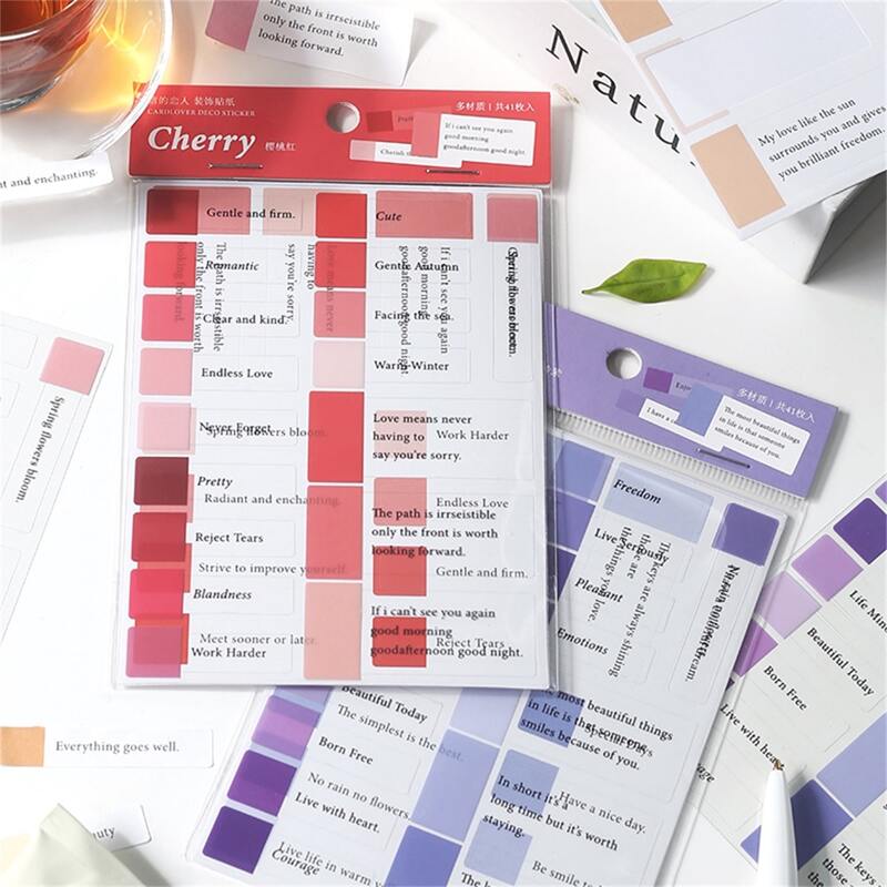 

3sheets Random Color Index Sticker, Multicolor