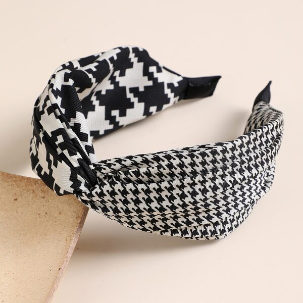 

Houndstooth Twist Hair Hoop, Multicolor