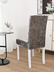 1 件/4 件/6 件超柔软弹力钻石天鹅绒椅套，高背可拆卸椅套，适合所有季节