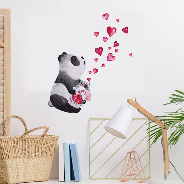 

Panda Print Wall Sticker, Multicolor