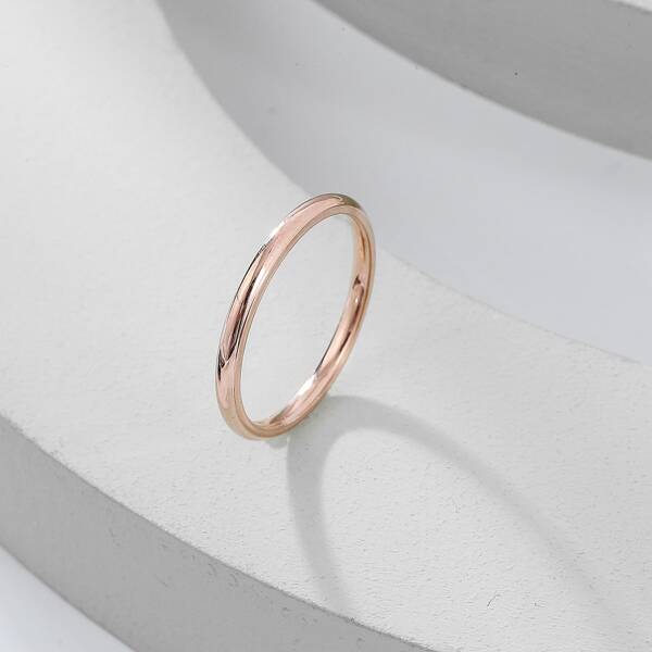 

Minimalist Metal Ring, Rose gold