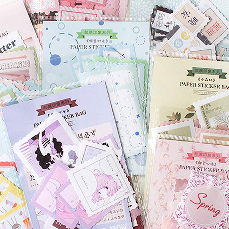 

40pcs Mixed Pattern Random Sticker, Multicolor