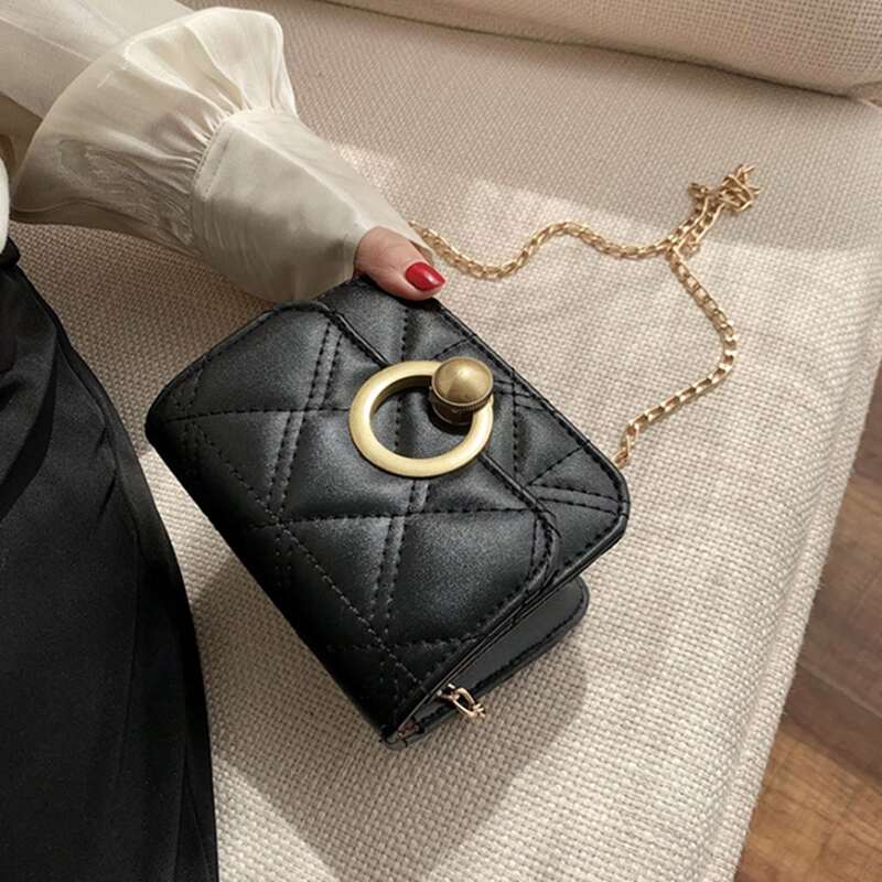 

Mini Quilted Bag, Black