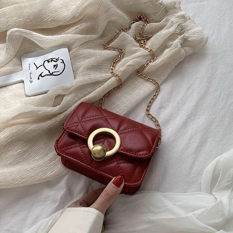 

Mini Quilted Bag, Red