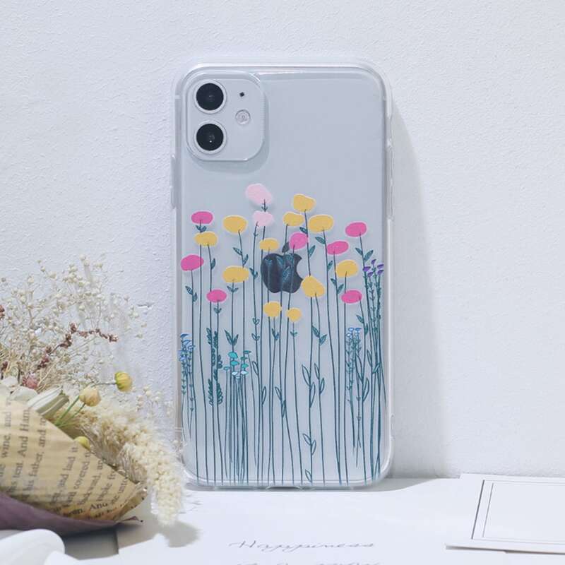 

Floral Clear iPhone Case, Multicolor