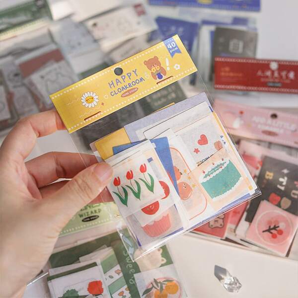 

40pcs Cartoon Graphic Random Sticker, Multicolor