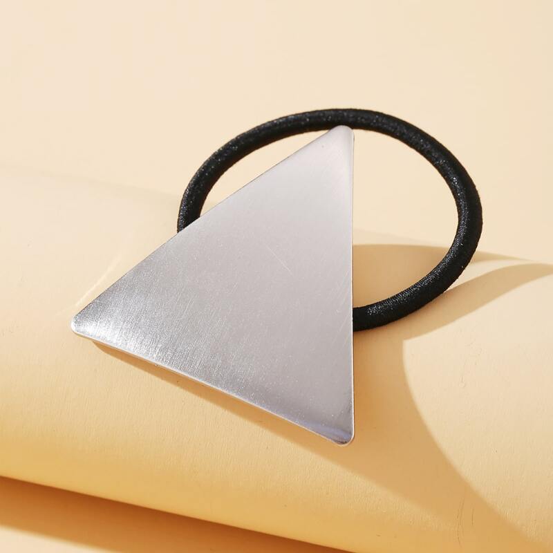 

Triangle Hair Tie, Silver