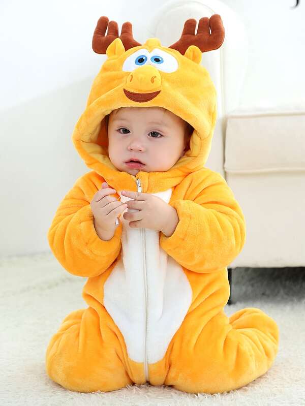 Traje De Bebe Cremallera Dibujos Animados Moda De Mujer Shein Mexico