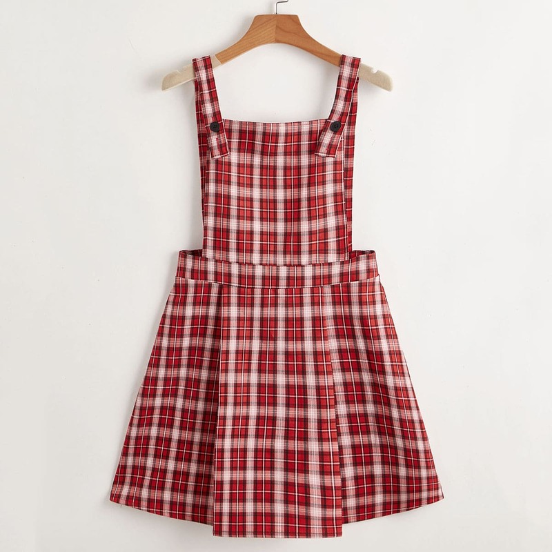 

Tartan Pinafore Dress, Multicolor