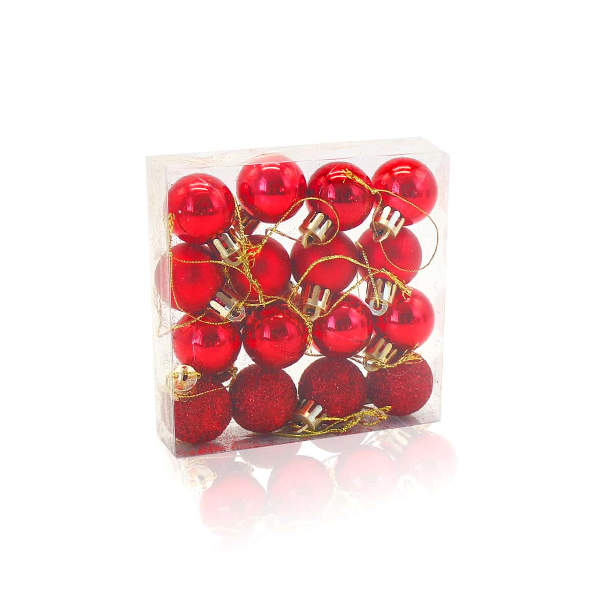 

16pcs Christmas Ball Ornament, Red