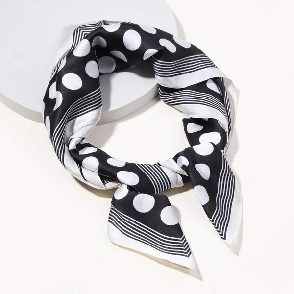 

Polka Dot Bandana, Black and white