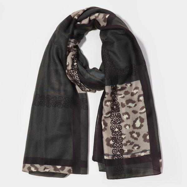 

Color Block Graphic Scarf, Multicolor