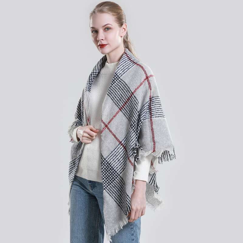

Plaid Pattern Scarf, Multicolor