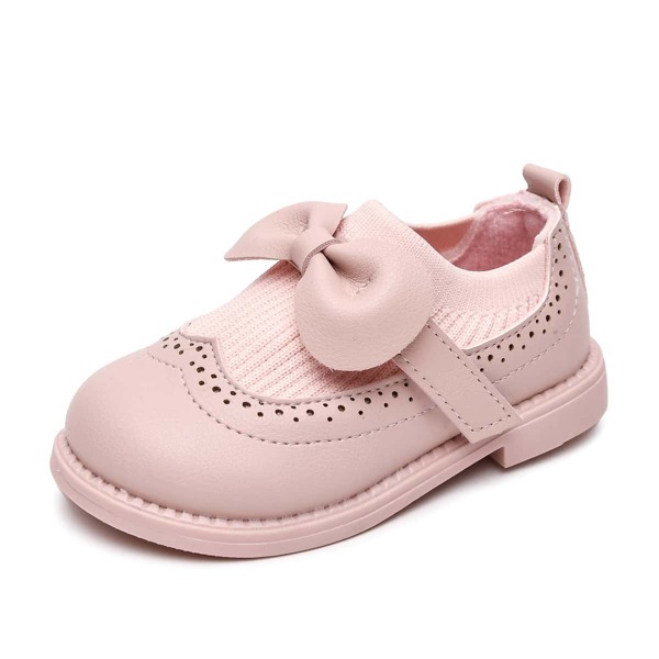 

Toddler Girls Bow Decor Flats, Pink