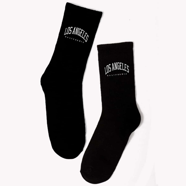

Letter Graphic Socks, Clear