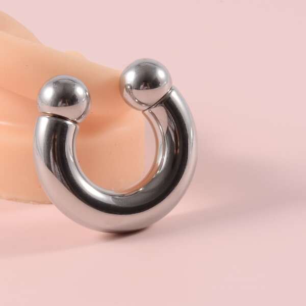 

1pc Simple Ear Expander, Silver