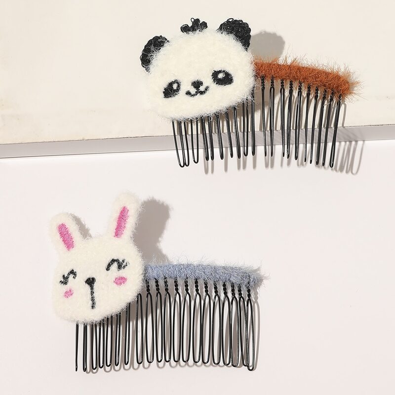 

2pcs Cartoon Animal Hair Pin, Multicolor